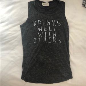 “Drinks Well With Others” tank